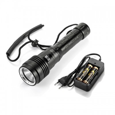 XHP50 Diving flashlight 6000 Lumen Underwater light 100 m Dive Torch 18650 Battery Waterproof lamp for Underwater sports camping