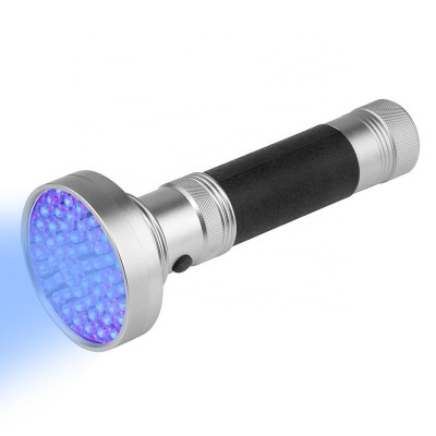 Super Bright 100LED UV Light 395-400nm LED UV Flashlight Torch UV Purple Light LED Flashlights Portable Violet Light