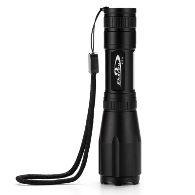 Black K20 LED Flashlights Zoomable Tactical XML T6 Torches for Camping 3800 Lumen Aluminum Alloy Material light