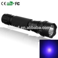 501B 3W 18650 Barrtey Ultraviolet Luxeon Led Flashlight Torch Waterproof Purple Light