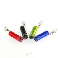 Wholesale 3 LED keychain LED Flashlight Cheap Promotional Keyring Kids Mini Flashlight