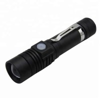 Mini Torch Pocket Rechargeable Led Flashlight With USB Charger